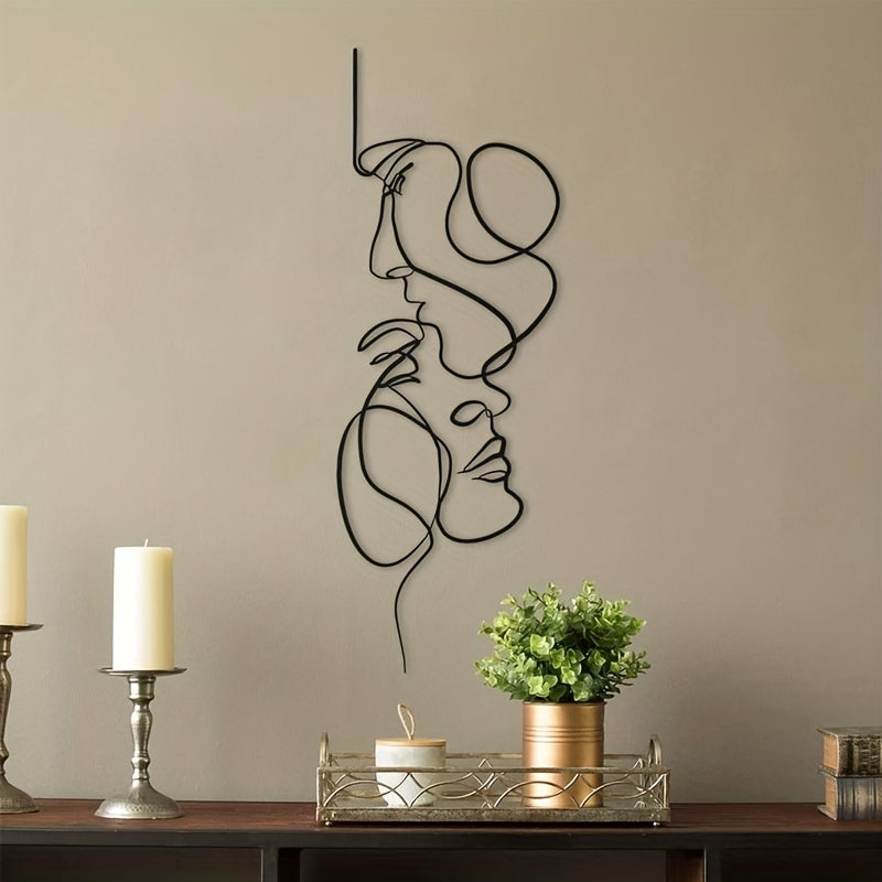 Sticker Mural “Kiss” – Décoration Intérieure Créative pour Salon, Spa, Boutique et Maison
