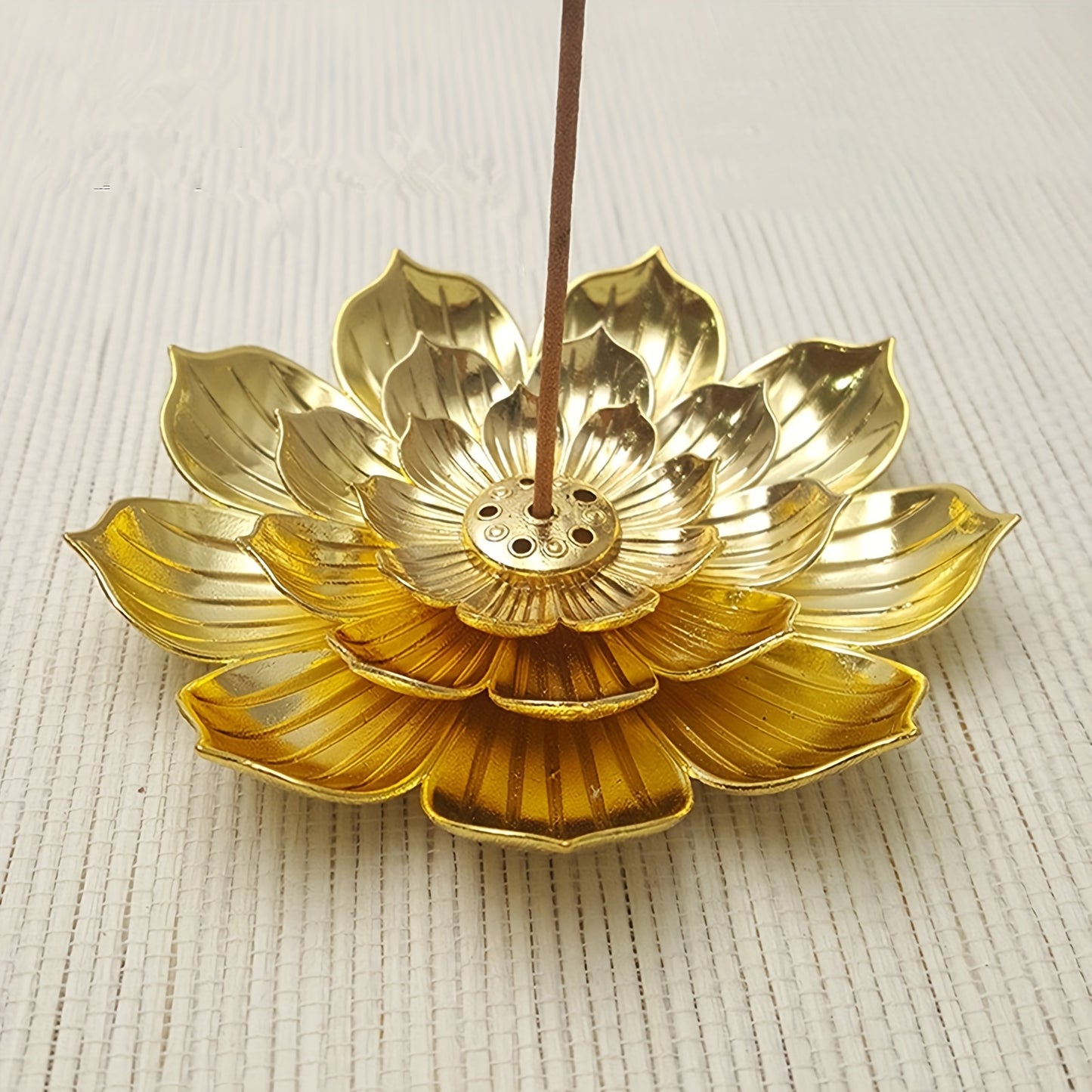 Brûleur d’Encens Lotus avec Récupérateur de Cendres – Accessoire Parfumé pour Maison et Bureau
