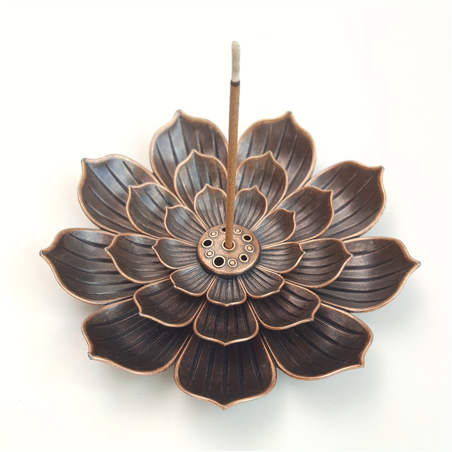 Brûleur d’Encens Lotus avec Récupérateur de Cendres – Accessoire Parfumé pour Maison et Bureau