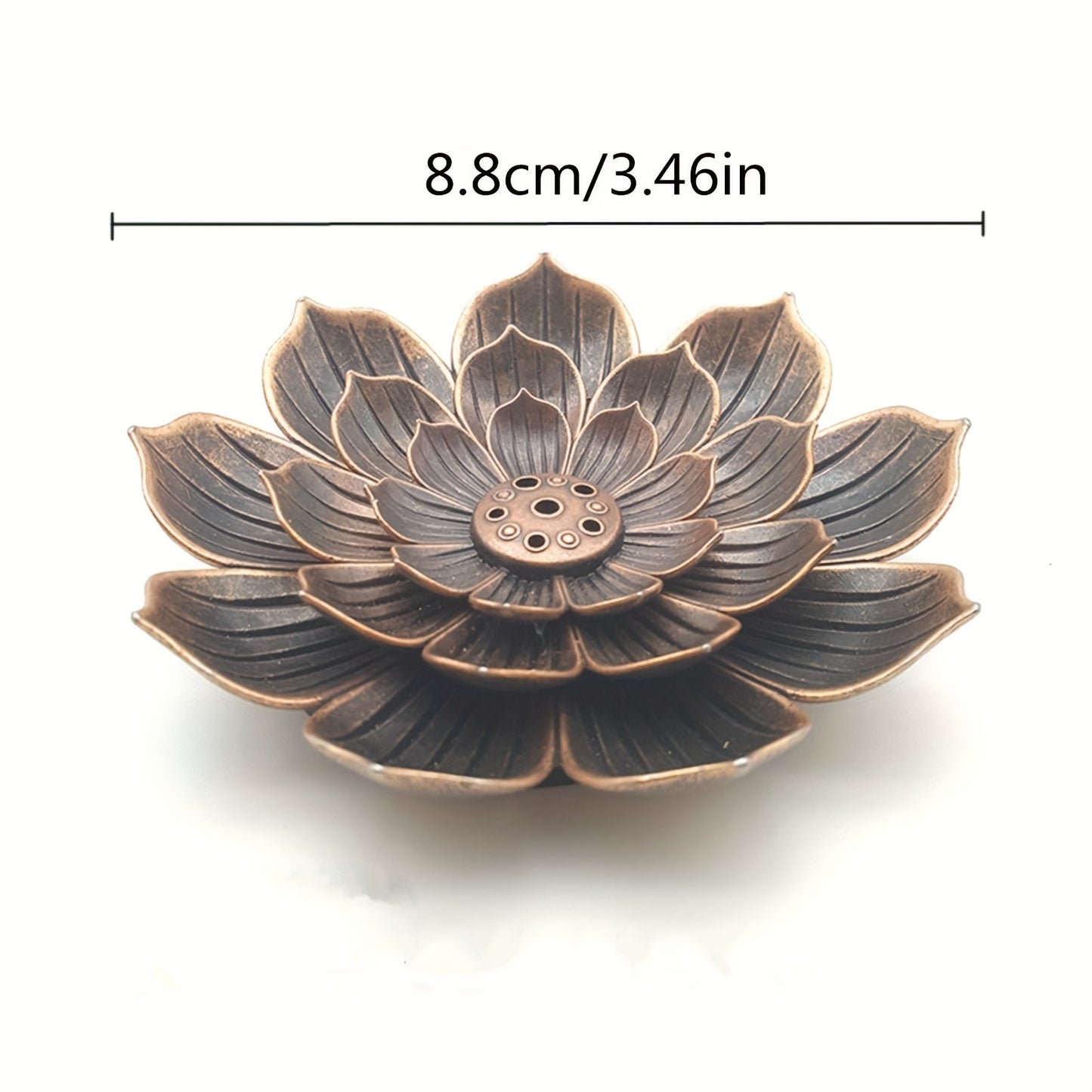 Brûleur d’Encens Lotus avec Récupérateur de Cendres – Accessoire Parfumé pour Maison et Bureau