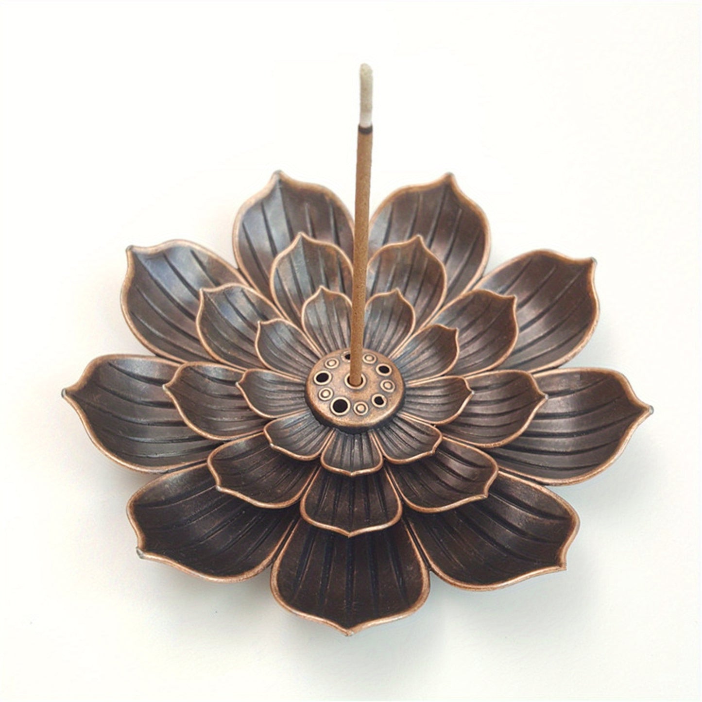 Brûleur d’Encens Lotus avec Récupérateur de Cendres – Accessoire Parfumé pour Maison et Bureau