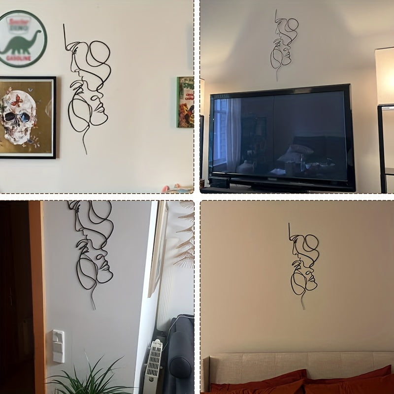 Sticker Mural “Kiss” – Décoration Intérieure Créative pour Salon, Spa, Boutique et Maison