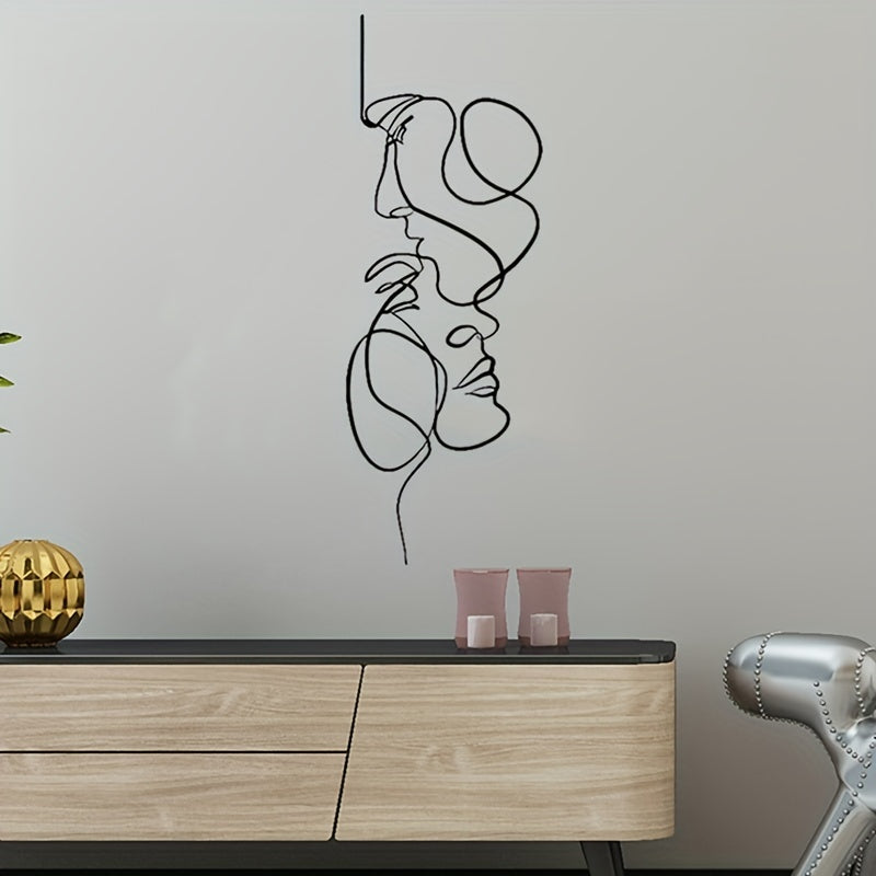Sticker Mural “Kiss” – Décoration Intérieure Créative pour Salon, Spa, Boutique et Maison