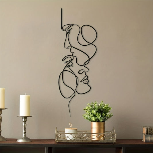 Sticker Mural “Kiss” – Décoration Intérieure Créative pour Salon, Spa, Boutique et Maison