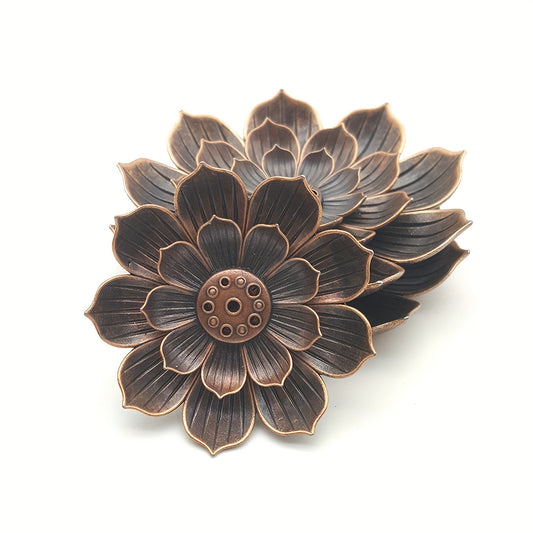 Brûleur d’Encens Lotus avec Récupérateur de Cendres – Accessoire Parfumé pour Maison et Bureau