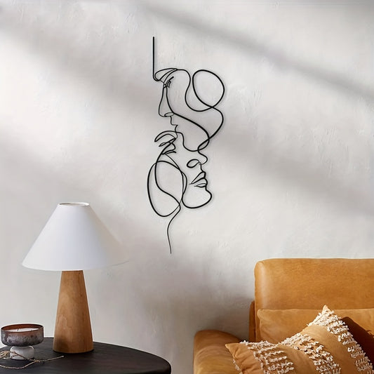 Sticker Mural “Kiss” – Décoration Intérieure Créative pour Salon, Spa, Boutique et Maison